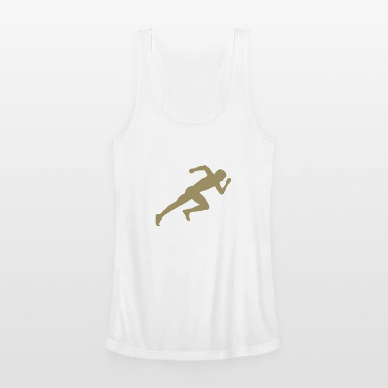 Minimalist silhouette sprinter sprinting running