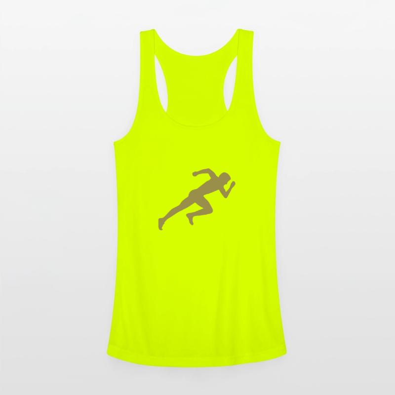 Minimalist silhouette sprinter sprinting running