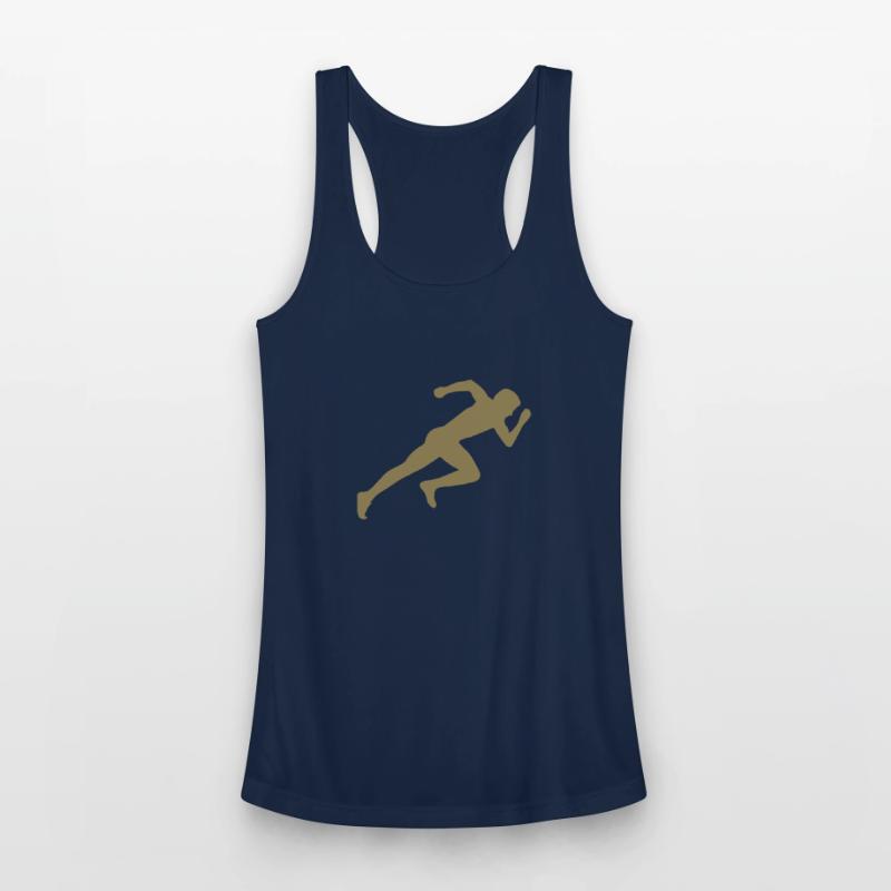 Minimalist silhouette sprinter sprinting running