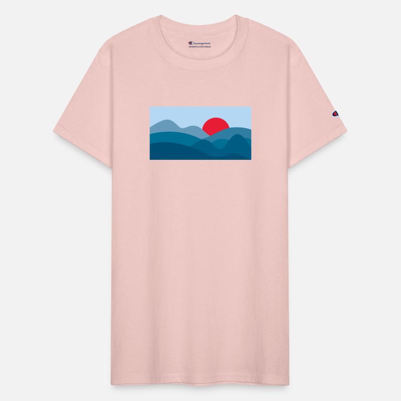 Minimalist Sun Prussian Blue