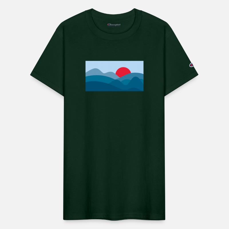 Minimalist Sun Prussian Blue