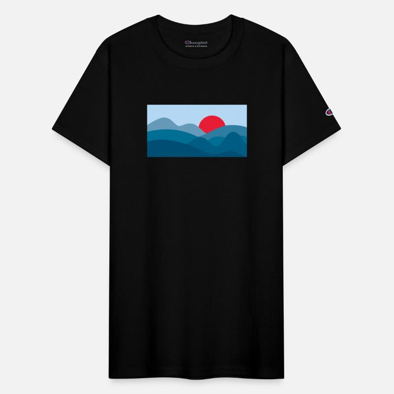 Minimalist Sun Prussian Blue