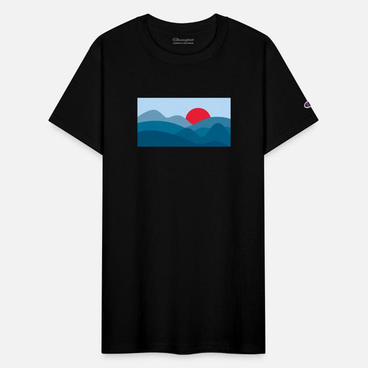 Minimalist Sun Prussian Blue