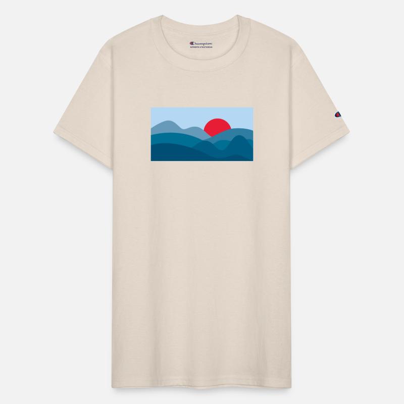 Minimalist Sun Prussian Blue