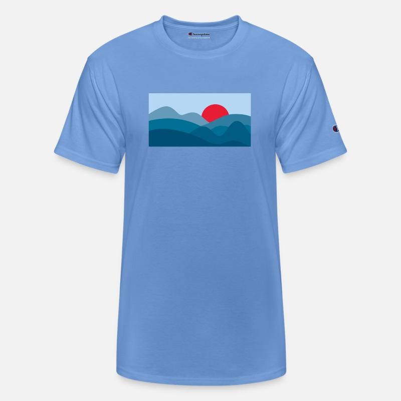 Minimalist Sun Prussian Blue