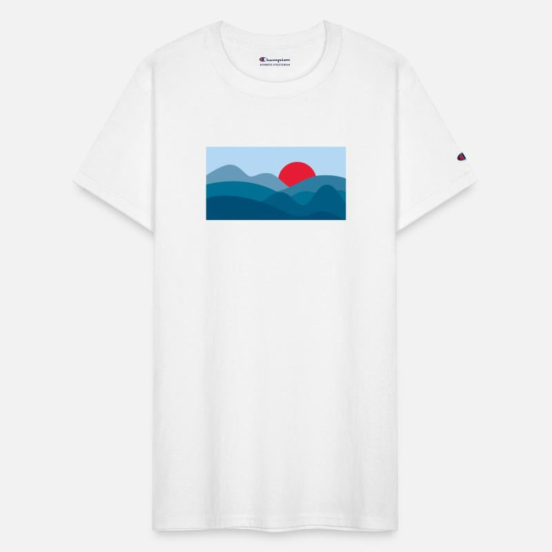 Minimalist Sun Prussian Blue