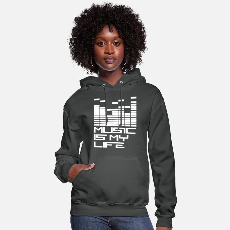 Music Is My Life Quote Sound Wave Bars Dance Party