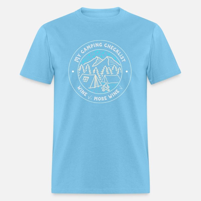 My camping checklist, Wine√, more wine√