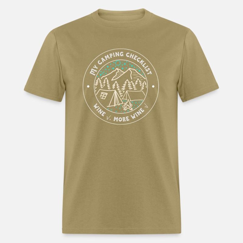 My camping checklist, Wine√, more wine√