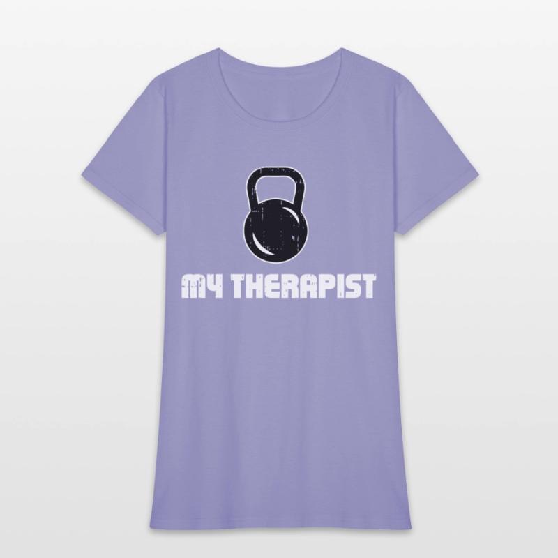 My Therapist Lifting Kettlebell Gym Fitness