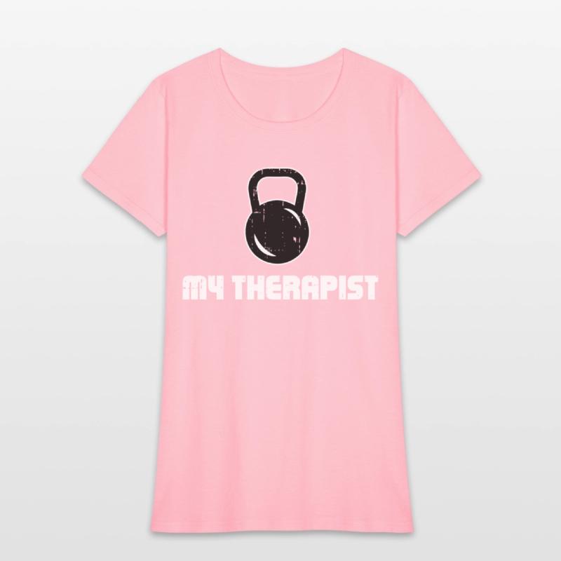 My Therapist Lifting Kettlebell Gym Fitness