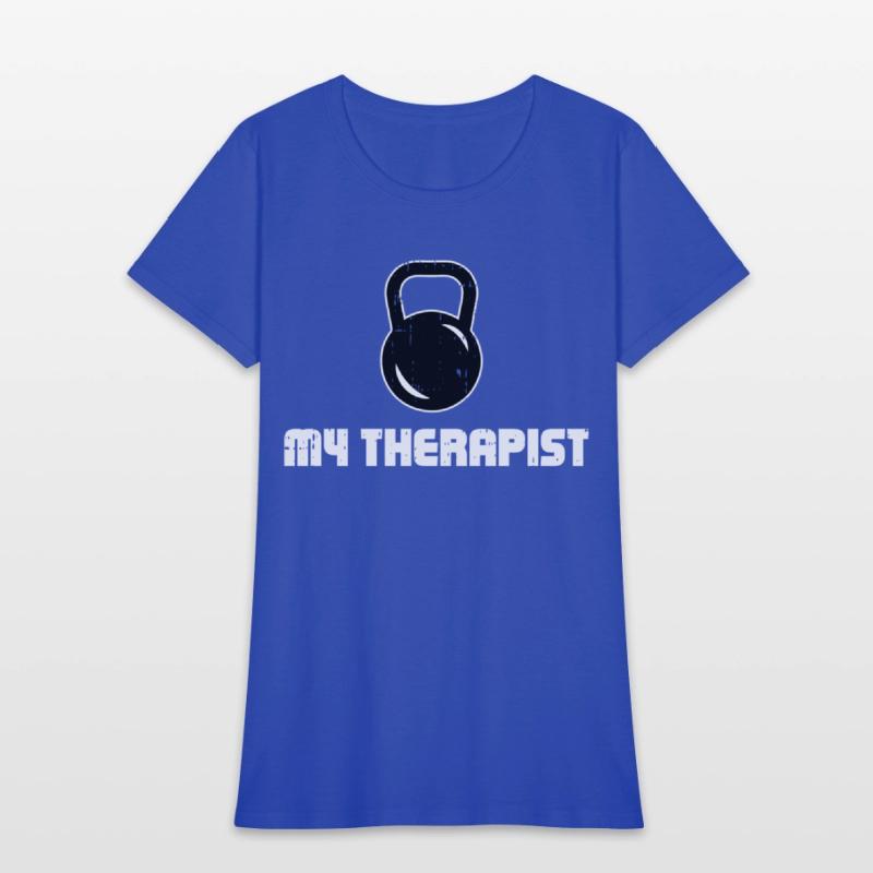 My Therapist Lifting Kettlebell Gym Fitness