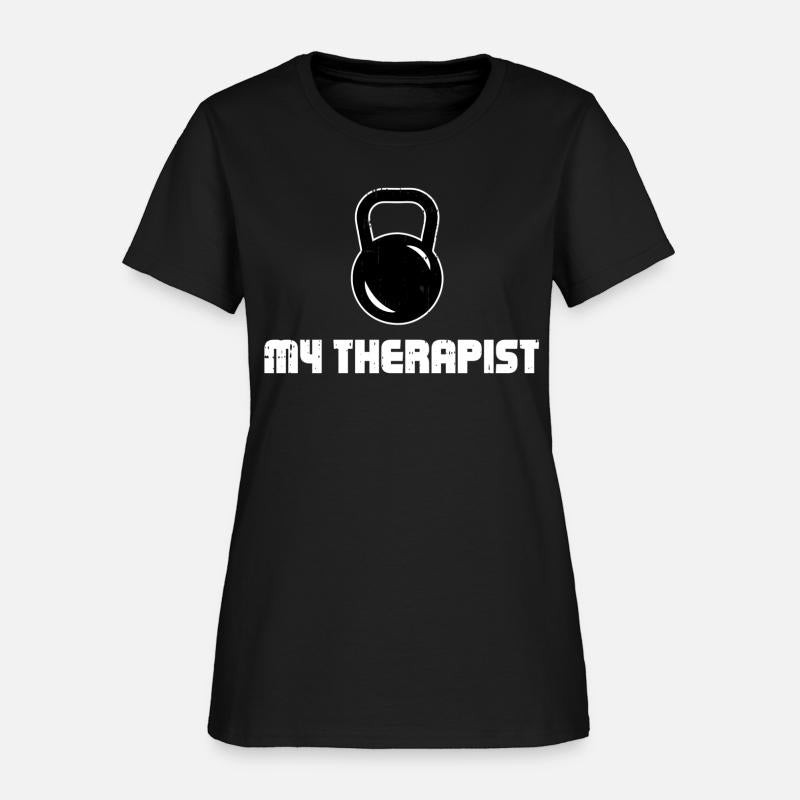 My Therapist Lifting Kettlebell Gym Fitness