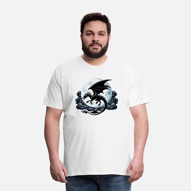Mystical Dragon Silhouette