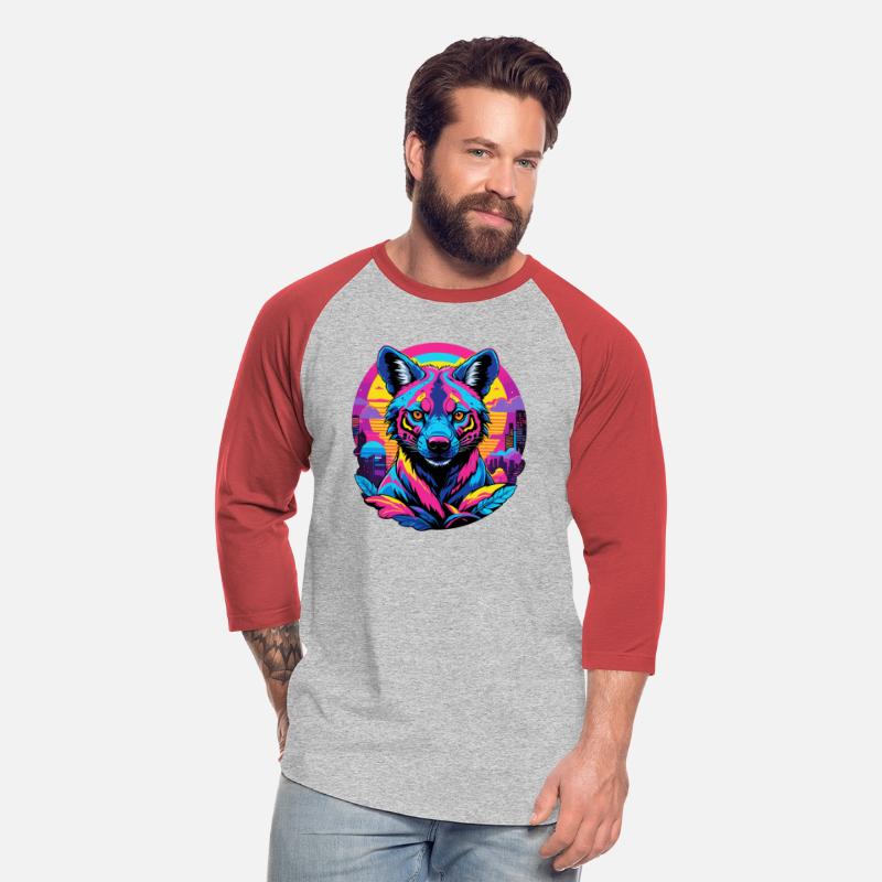 Neon Wild - Urban Hyena Portrait