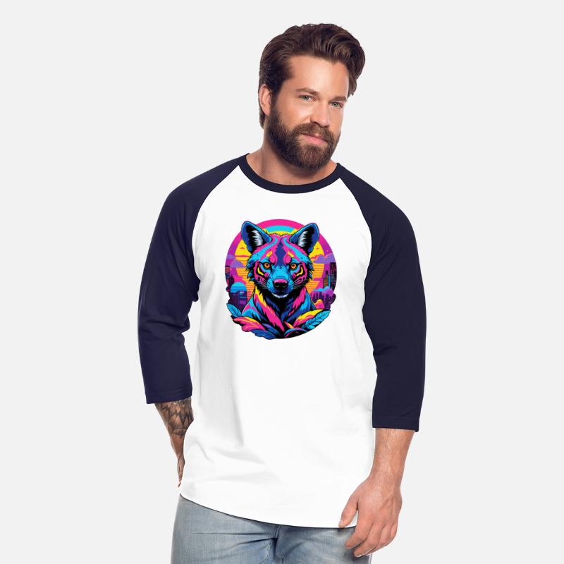 Neon Wild - Urban Hyena Portrait