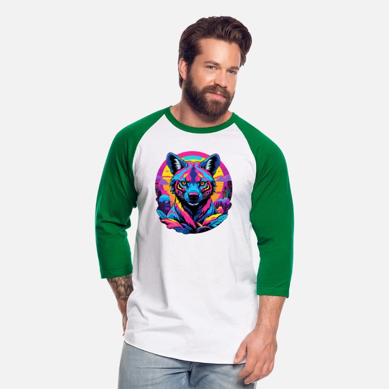 Neon Wild - Urban Hyena Portrait