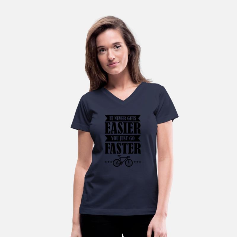 Never Gets Easier Just Go Faster Bicycle Giftidea