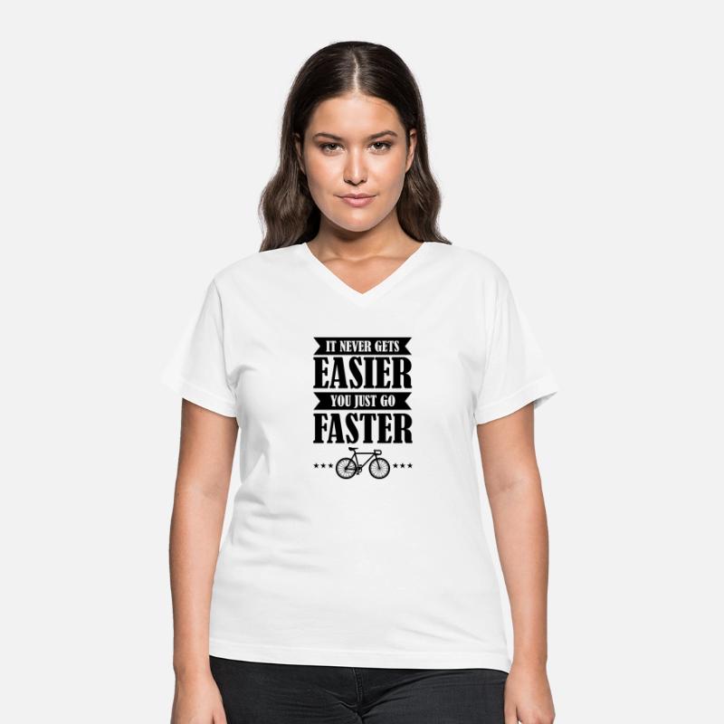 Never Gets Easier Just Go Faster Bicycle Giftidea