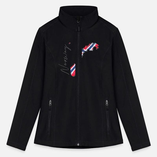 Norway Flag in Norway Map EN