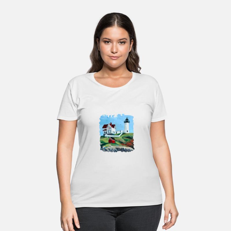 Nubble Lighthouse Maine Lighthouse Painting Summer