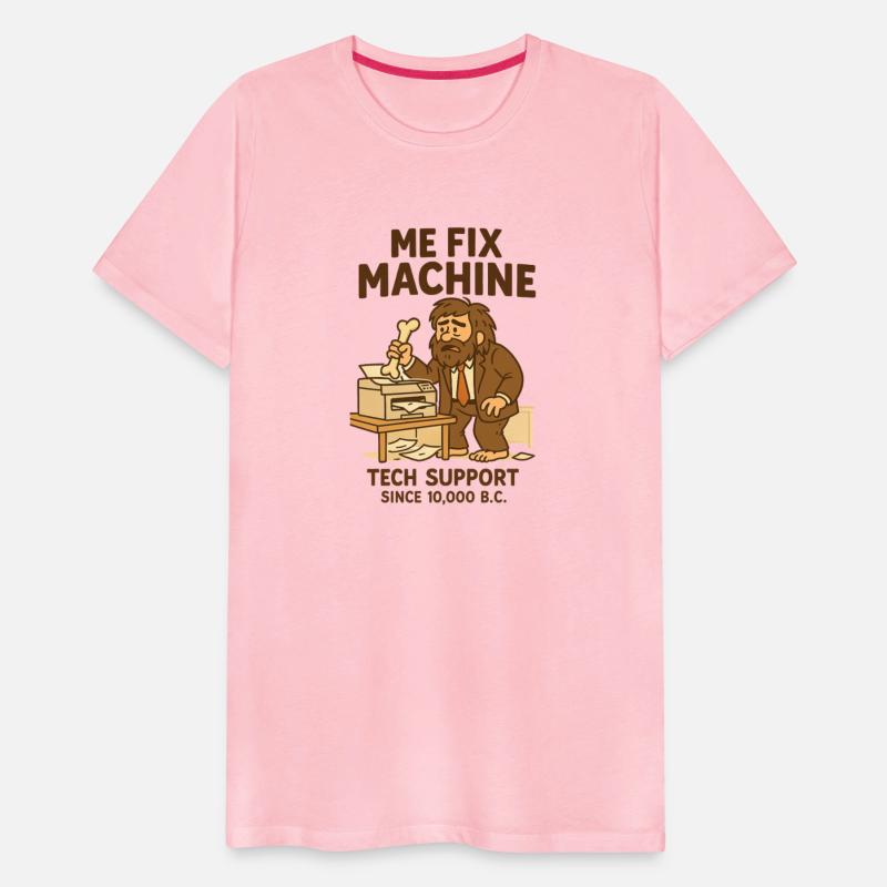 Office Tech Support Caveman Joke Daily Work Humor