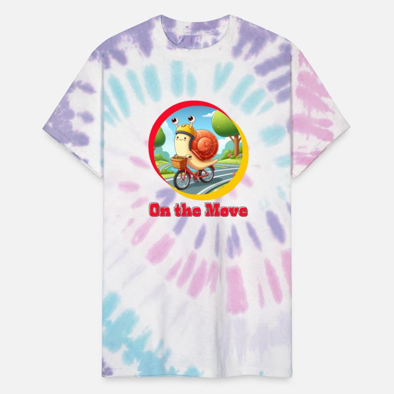 On the Move Snail: Pedaling Determination Illustra