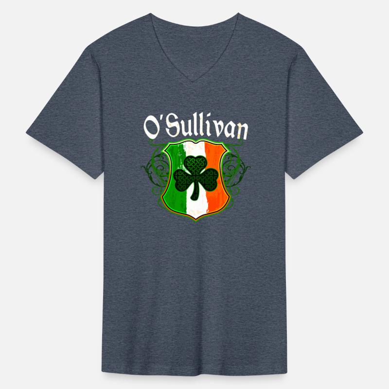 O'Sullivan Irish Surname Ireland Flag Shamrock