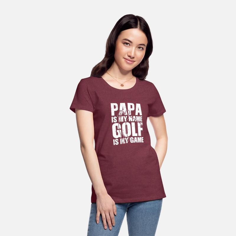 Papa is my name Golf is my Game Golfing Shirt