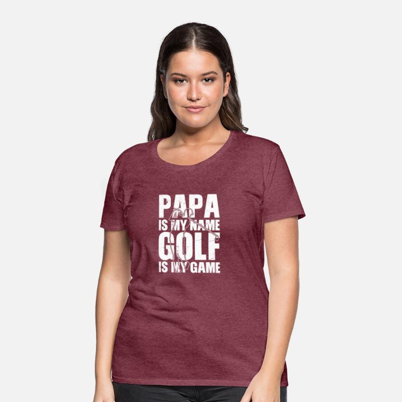 Papa is my name Golf is my Game Golfing Shirt