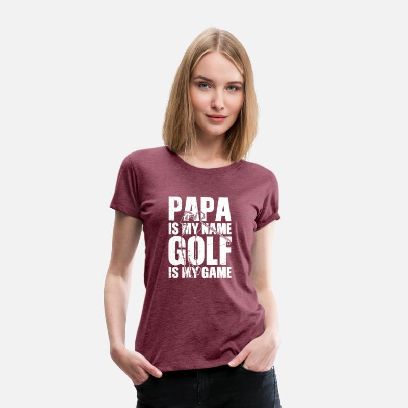Papa is my name Golf is my Game Golfing Shirt