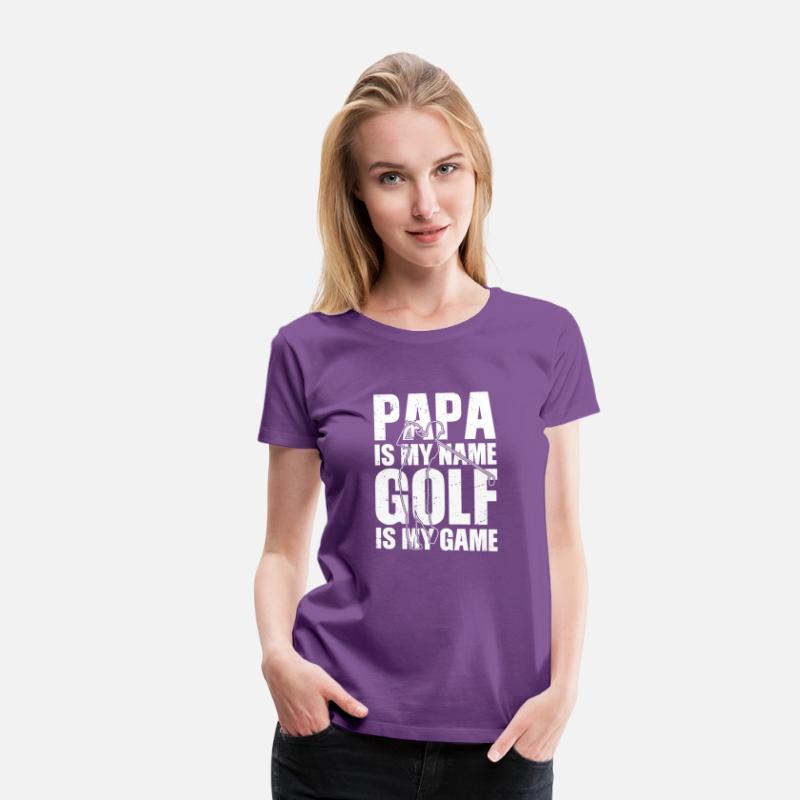 Papa is my name Golf is my Game Golfing Shirt