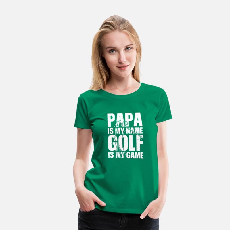 Papa is my name Golf is my Game Golfing Shirt
