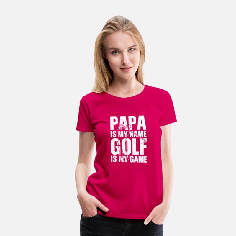 Papa is my name Golf is my Game Golfing Shirt