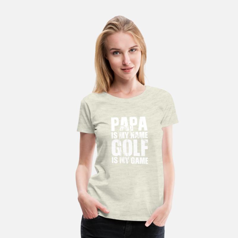 Papa is my name Golf is my Game Golfing Shirt