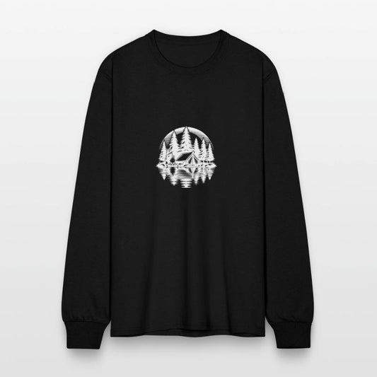 Peace And Nature Camping Campfire Scene In The