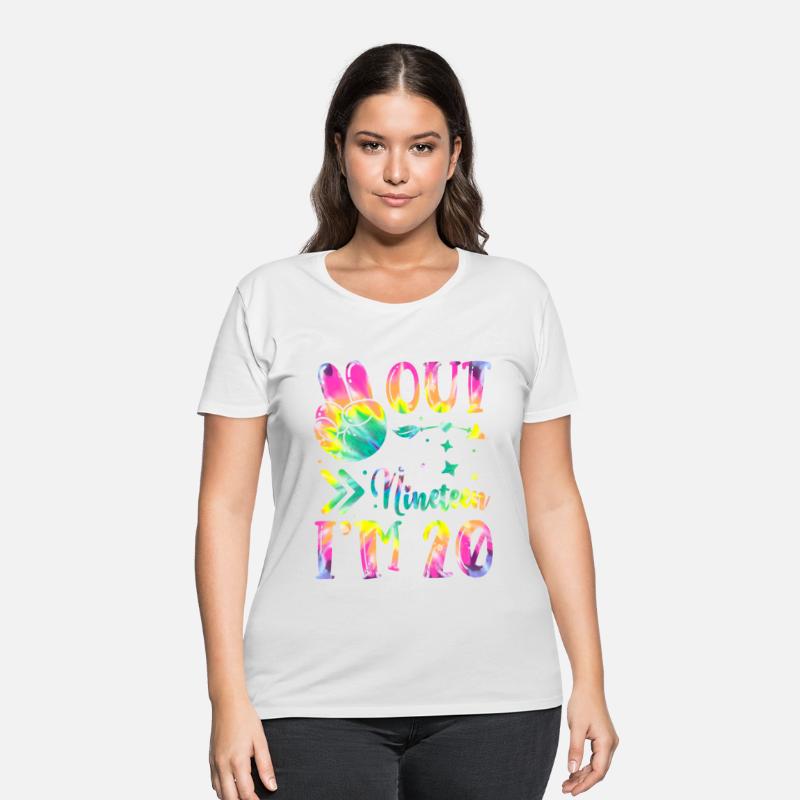 Peace Out Nineteen I'm 20 | Tie Dye Themed