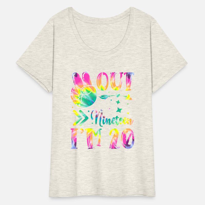 Peace Out Nineteen I'm 20 | Tie Dye Themed