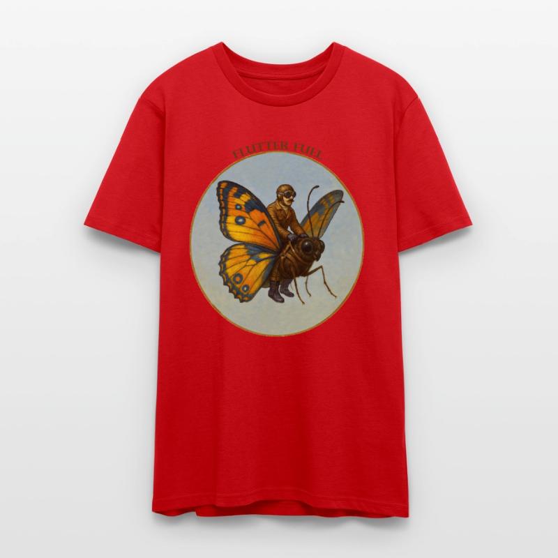 Pilot Riding on the Back of a Huge Butterfly URM