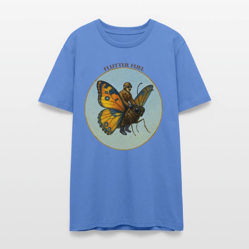 Pilot Riding on the Back of a Huge Butterfly URM