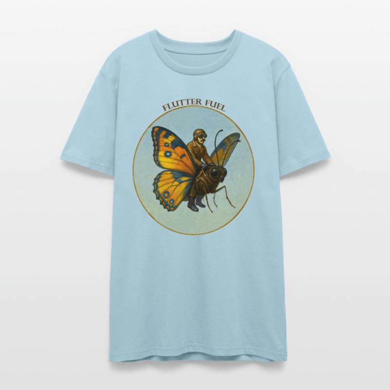 Pilot Riding on the Back of a Huge Butterfly URM