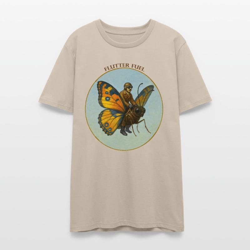 Pilot Riding on the Back of a Huge Butterfly URM