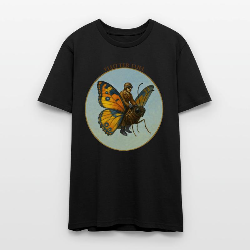 Pilot Riding on the Back of a Huge Butterfly URM