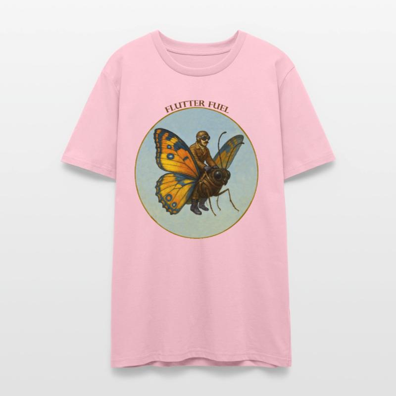 Pilot Riding on the Back of a Huge Butterfly URM