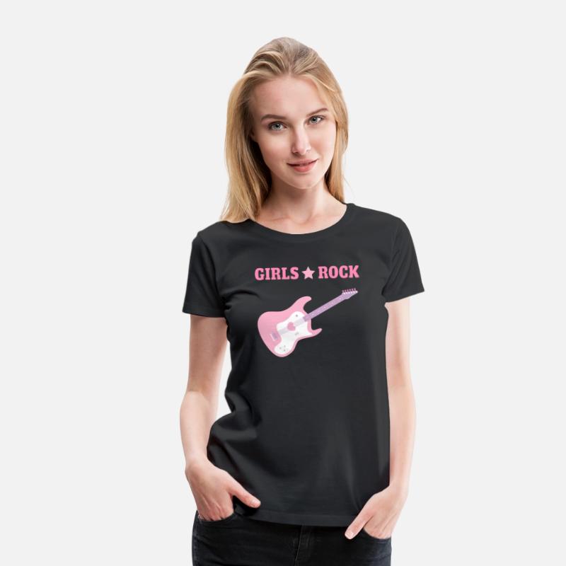 Pink Guitar Girls Rock