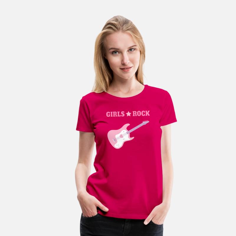 Pink Guitar Girls Rock