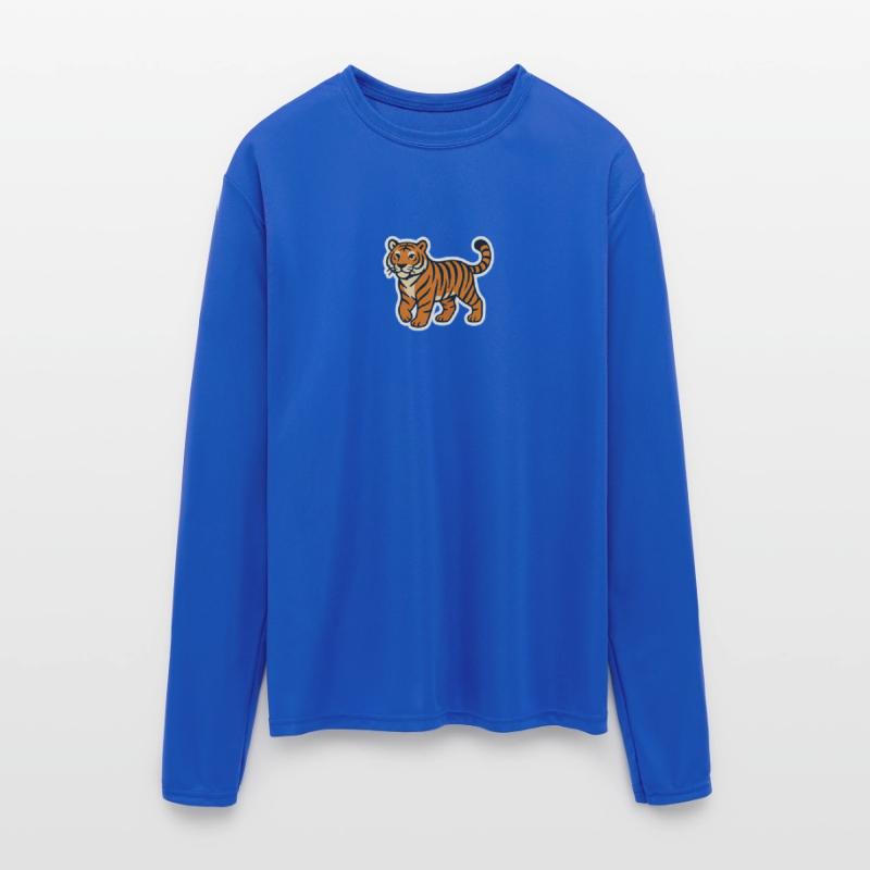 Playful Tiger Mascot Sticker