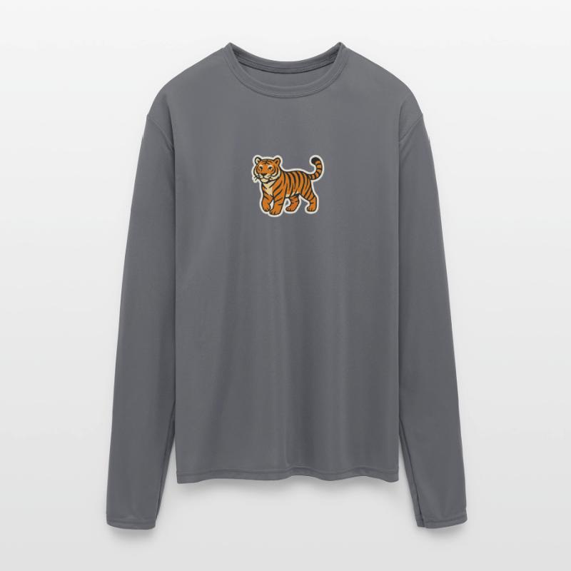 Playful Tiger Mascot Sticker