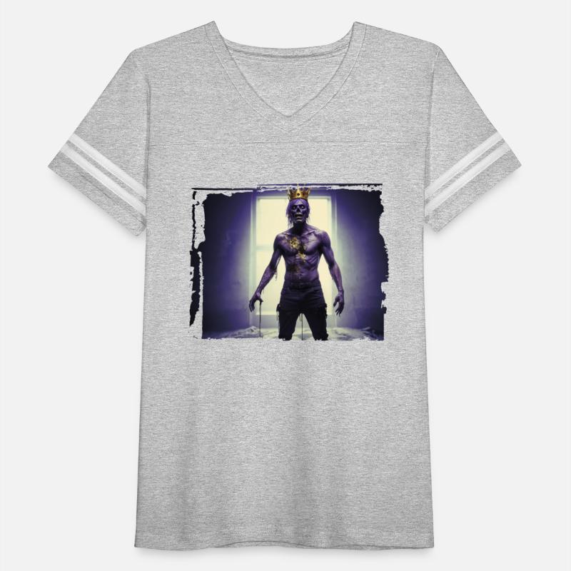 Portrait full body zombie with gold crown