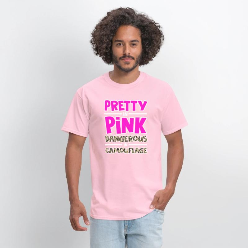 Pretty in Pink Dangerous in Camouflage Funny Amazi
